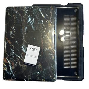 NWT Idoo Mat Rubber Rich Black Marble Macbook Skin